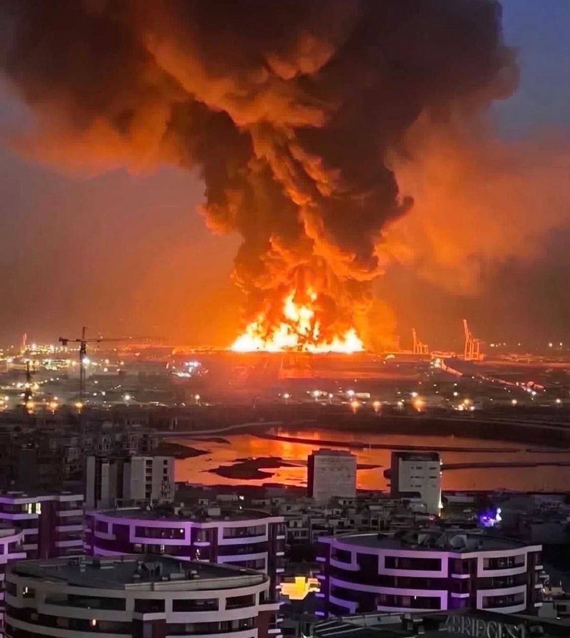 استهداف القاعدة الاميريكية في اربيل بالعراق