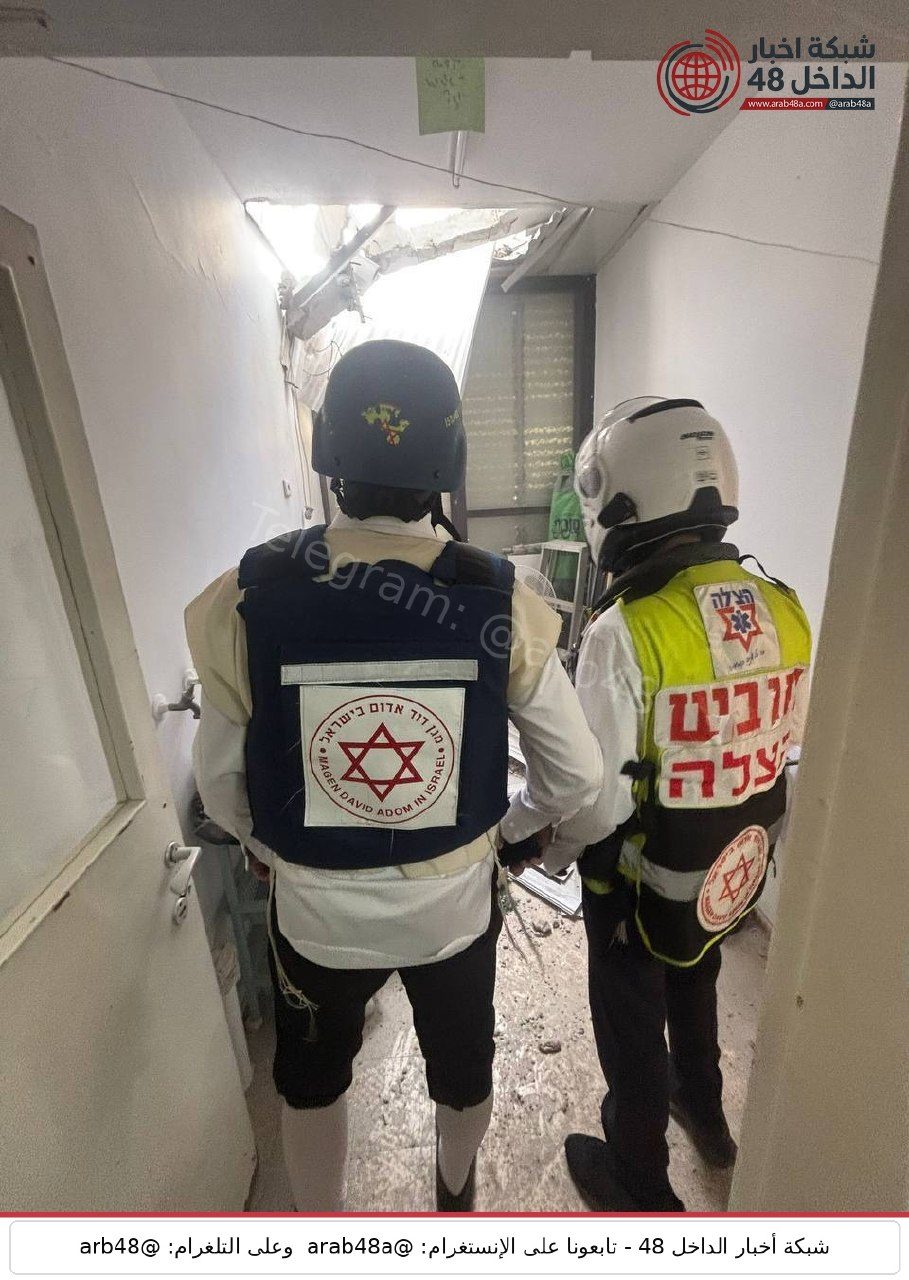 القناة 12: سقوط مقذوفات انشطارية في 27 نقطة في تل أبيب ومحيطها